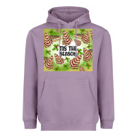 Lavender tis the season christmas tree cake Heavyweight Hoodie - MaliasSmallBusiness