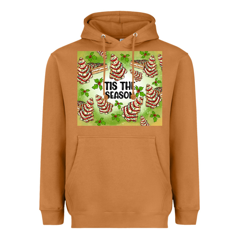 Tis The Season Christmas Tree Cake Heavyweight Hoodie by MaliasSmallBusiness | Teevron