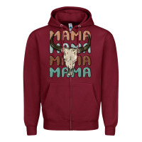 Burgundy mama Zipper Hoodie - MaliasSmallBusiness