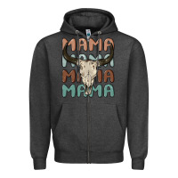 Charcoal Heather mama Zipper Hoodie - MaliasSmallBusiness