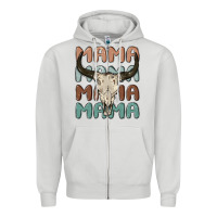 Dove Grey mama Zipper Hoodie - MaliasSmallBusiness