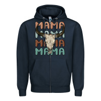Navy mama Zipper Hoodie - MaliasSmallBusiness