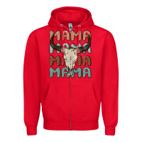 Red mama Zipper Hoodie - MaliasSmallBusiness