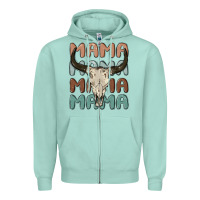 Seafoam mama Zipper Hoodie - MaliasSmallBusiness