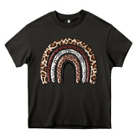Asphalt Cheetah rainbow Heavy Core Tee - MaliasSmallBusiness