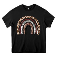 Black Cheetah rainbow Heavy Core Tee - MaliasSmallBusiness