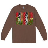 Chestnut cactus cowhide  brushstroke Long Sleeve Tee - AdoDesignShop