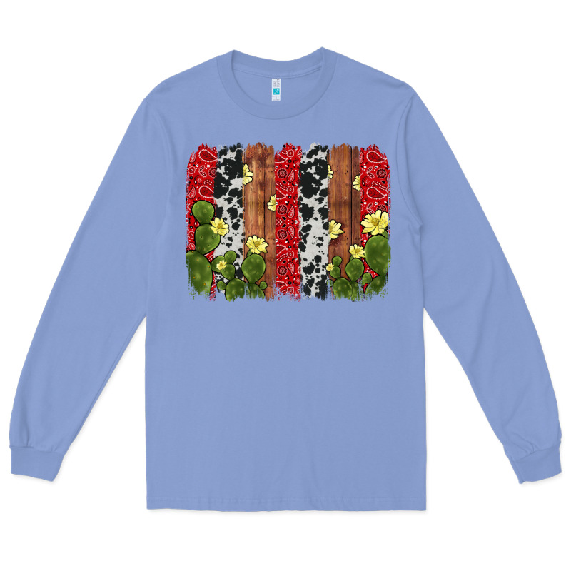 Cactus Cowhide  Brushstroke Long Sleeve Tee by AdoDesignShop | Teevron