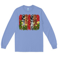 Colony Blue cactus cowhide  brushstroke Long Sleeve Tee - AdoDesignShop