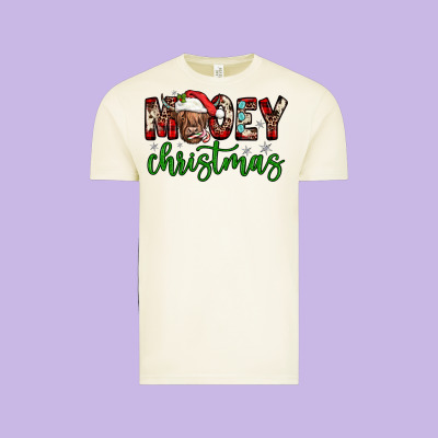 Mooey Christmas Vintage Tee Designed By Jahusdesignshop