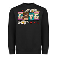 Black love dog Heavyweight Sweatshirt - AdoDesignShop