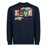 Navy love dog Heavyweight Sweatshirt - AdoDesignShop
