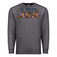 Charcoal Heather All American Mom Premium Sweatshirt - BundleAndBundleShop