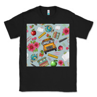 Black school bus back to school seamless pattern Classic Tee - BundleAndBundleShop