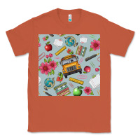 Copper school bus back to school seamless pattern Classic Tee - BundleAndBundleShop