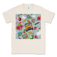 Natural school bus back to school seamless pattern Classic Tee - BundleAndBundleShop