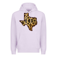 Lilac Western Texas Map Leopard Pattern Premium Hoodie - Bettercallsaul