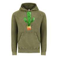 Vintage Olive mexican cactus Vintage Hoodie - FaDigitalArtStudio
