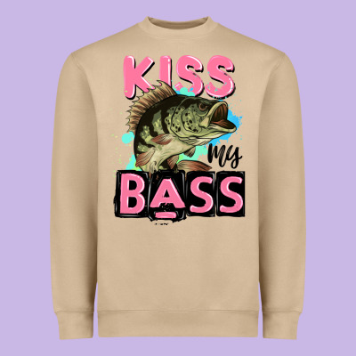 Kiss My Bass Heavyweight Sweatshirt Designed By Jahusdesignshop