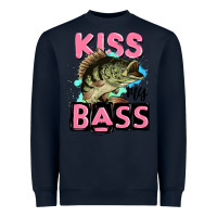 Navy kiss my bass Heavyweight Sweatshirt - JahusDesignShop
