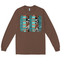 Chestnut serape leopard cowhide  brushstroke Long Sleeve Tee - AdoDesignShop