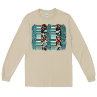 Mushroom serape leopard cowhide  brushstroke Long Sleeve Tee - AdoDesignShop