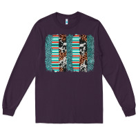 Plum serape leopard cowhide  brushstroke Long Sleeve Tee - AdoDesignShop