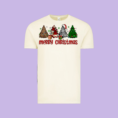 Merry Christmas Tree Vintage Tee Designed By Jahusdesignshop