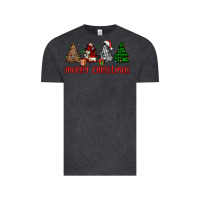 Vintage Black merry christmas tree Vintage Tee - JahusDesignShop