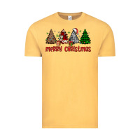 Vintage Mustard merry christmas tree Vintage Tee - JahusDesignShop