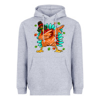Heather Grey turkey Heavyweight Hoodie - MaliasSmallBusiness