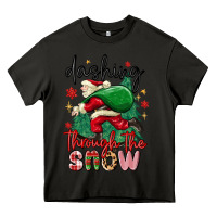Asphalt dashing through the snow Heavy Core Tee - MaliasSmallBusiness