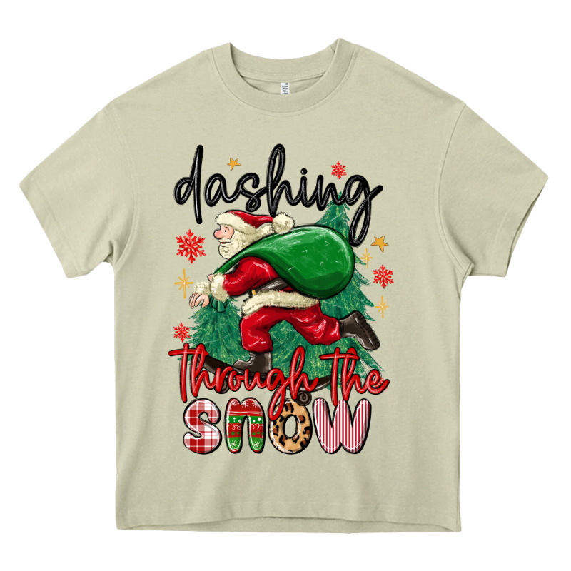 Dashing Through The Snow Heavy Core Tee by MaliasSmallBusiness | Teevron