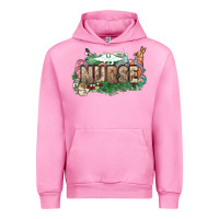 Fuchsia Pink Easter egg Nurse bunny Easter Day Urban Hoodie - HowdyJamesFarm
