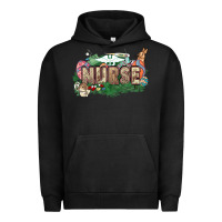 Pigment Black Easter egg Nurse bunny Easter Day Urban Hoodie - HowdyJamesFarm