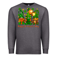 Charcoal Heather happy st. patricks day with gnomies Premium Sweatshirt - BundleAndBundleShop