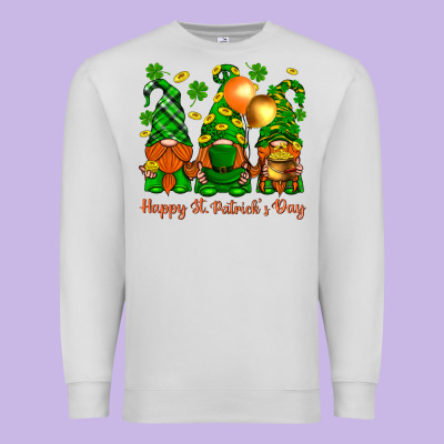 Happy St. Patricks Day With Gnomies Premium Sweatshirt Designed By Bundleandbundleshop