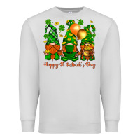 Dove Grey happy st. patricks day with gnomies Premium Sweatshirt - BundleAndBundleShop