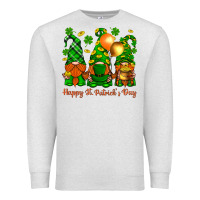 Oatmeal Heather happy st. patricks day with gnomies Premium Sweatshirt - BundleAndBundleShop