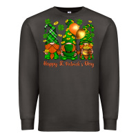 Smoke happy st. patricks day with gnomies Premium Sweatshirt - BundleAndBundleShop