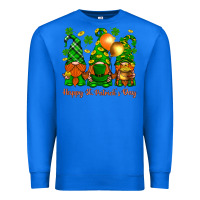 True Royal happy st. patricks day with gnomies Premium Sweatshirt - BundleAndBundleShop