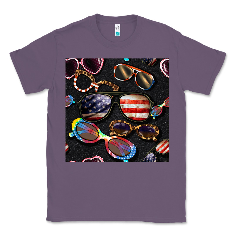 4th Of July Glasses  Seamless Pattern Classic Tee by BundleAndBundleShop | Teevron