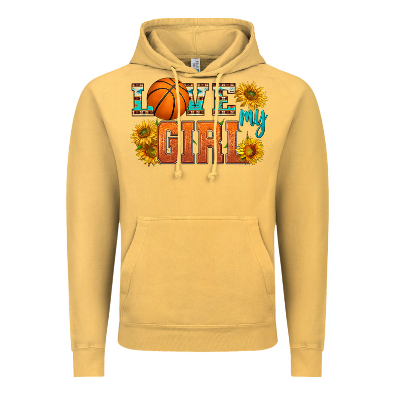 Love My Girl Basketball Vintage Hoodie by HRA Design Shop | Teevron