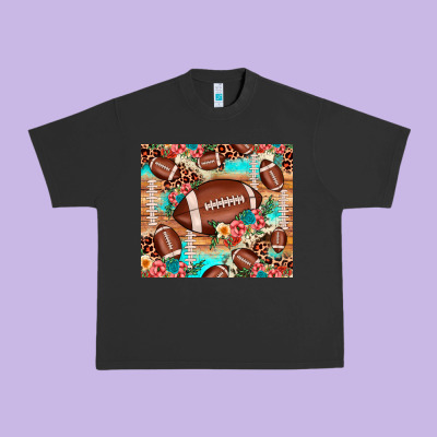 Football Leopard Cowhide Urban Heavy Tee Designed By Jahusdesignshop