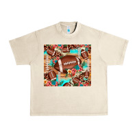 Sandshell football leopard cowhide Urban Heavy Tee - JahusDesignShop