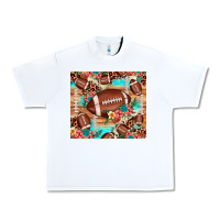 White football leopard cowhide Urban Heavy Tee - JahusDesignShop