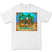White camping life tumbler Premium Tee - BarkalooDesign