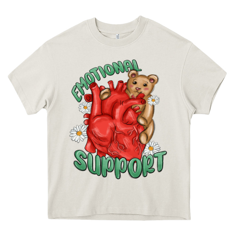 Emotional Support Heavy Core Tee by MaliasSmallBusiness | Teevron