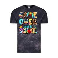 Cloud Black game over back to school Vintage Tee - AdoDesignShop