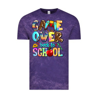 Cloud Purple game over back to school Vintage Tee - AdoDesignShop